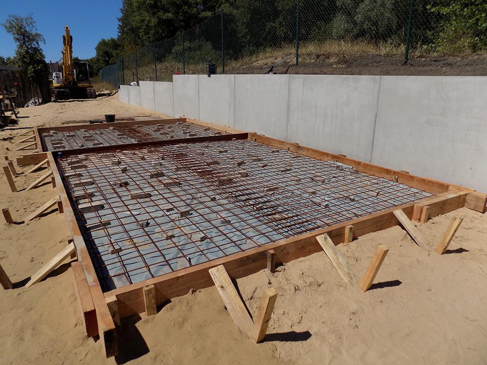 aanleg betonplateau terras